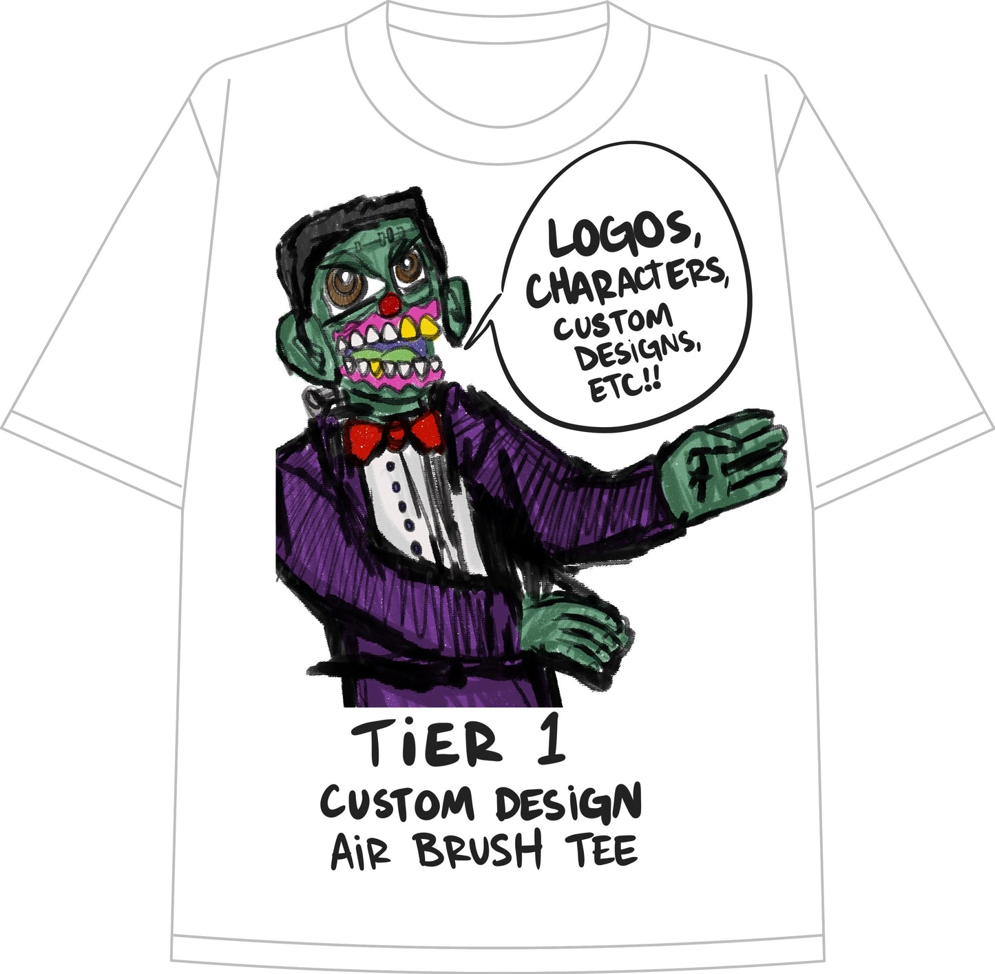 Custom Air Brush Tee (Tier 1)