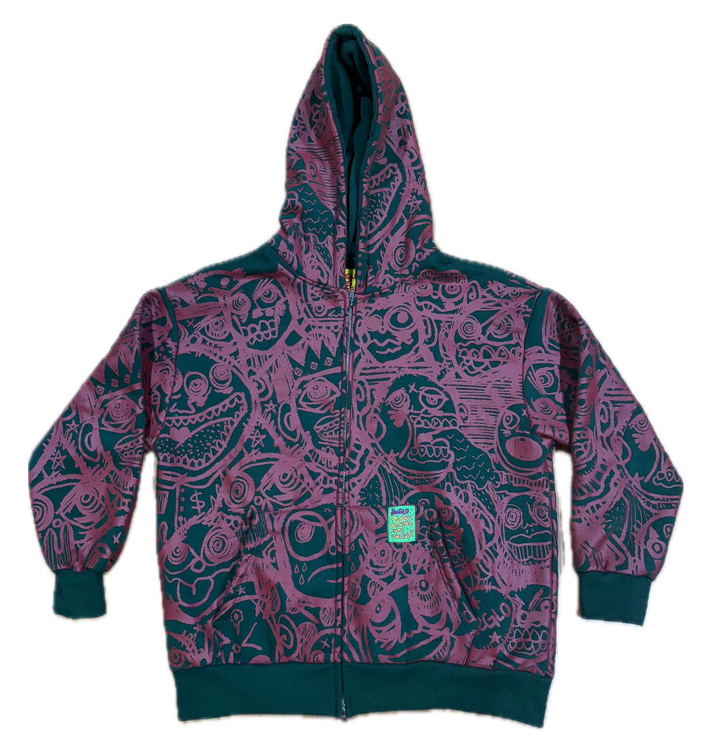 Burgundy & Forest Green Hoodie (Limited)